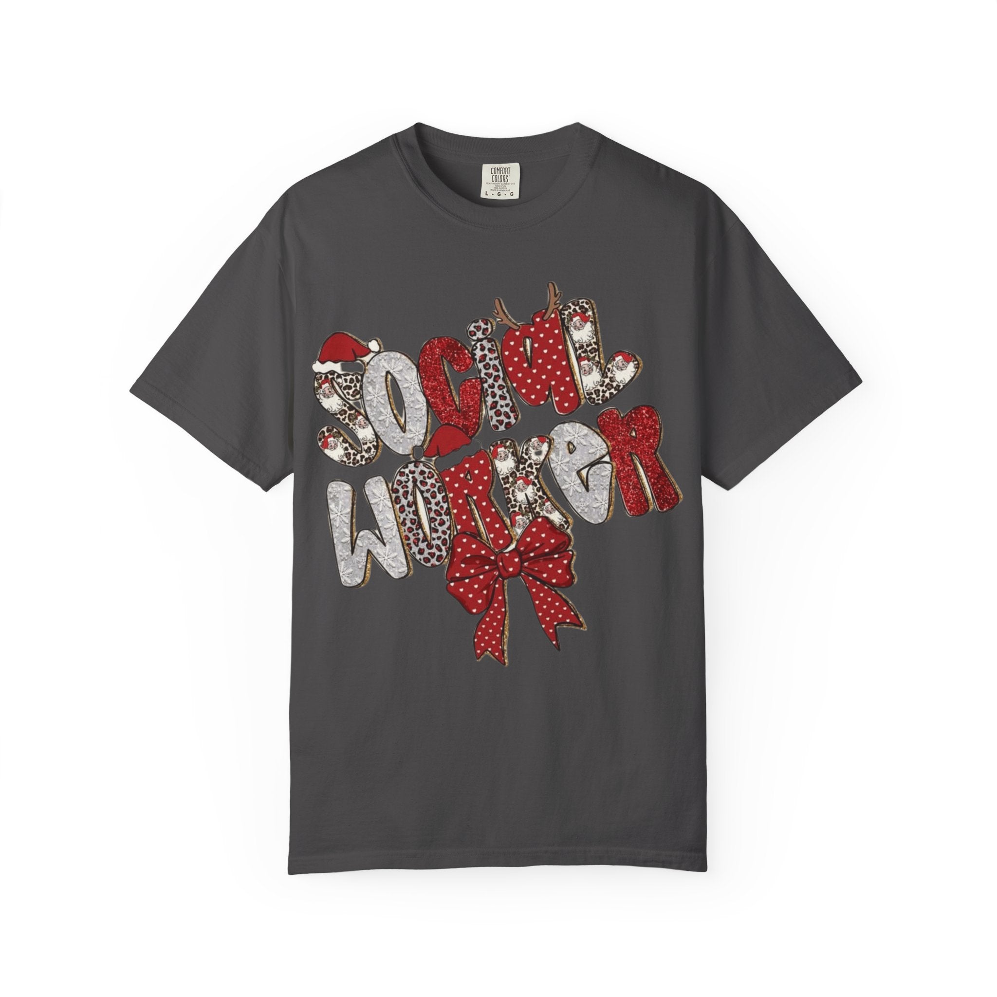 Social Worker Christmas T-Shirt  Festive Holiday Graphic Tee