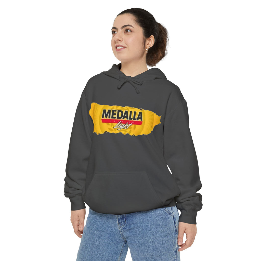 Medalla Light Logo Hoodie Vintage Beer Brand Pullover Puerto Rico Navidade