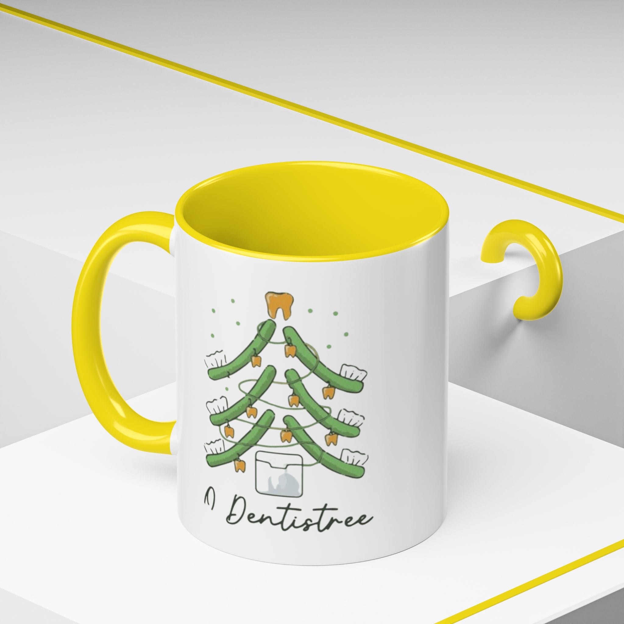 Dentist Christmas Mug - 'A Dentistree' Holiday Coffee Cup (11/15oz)