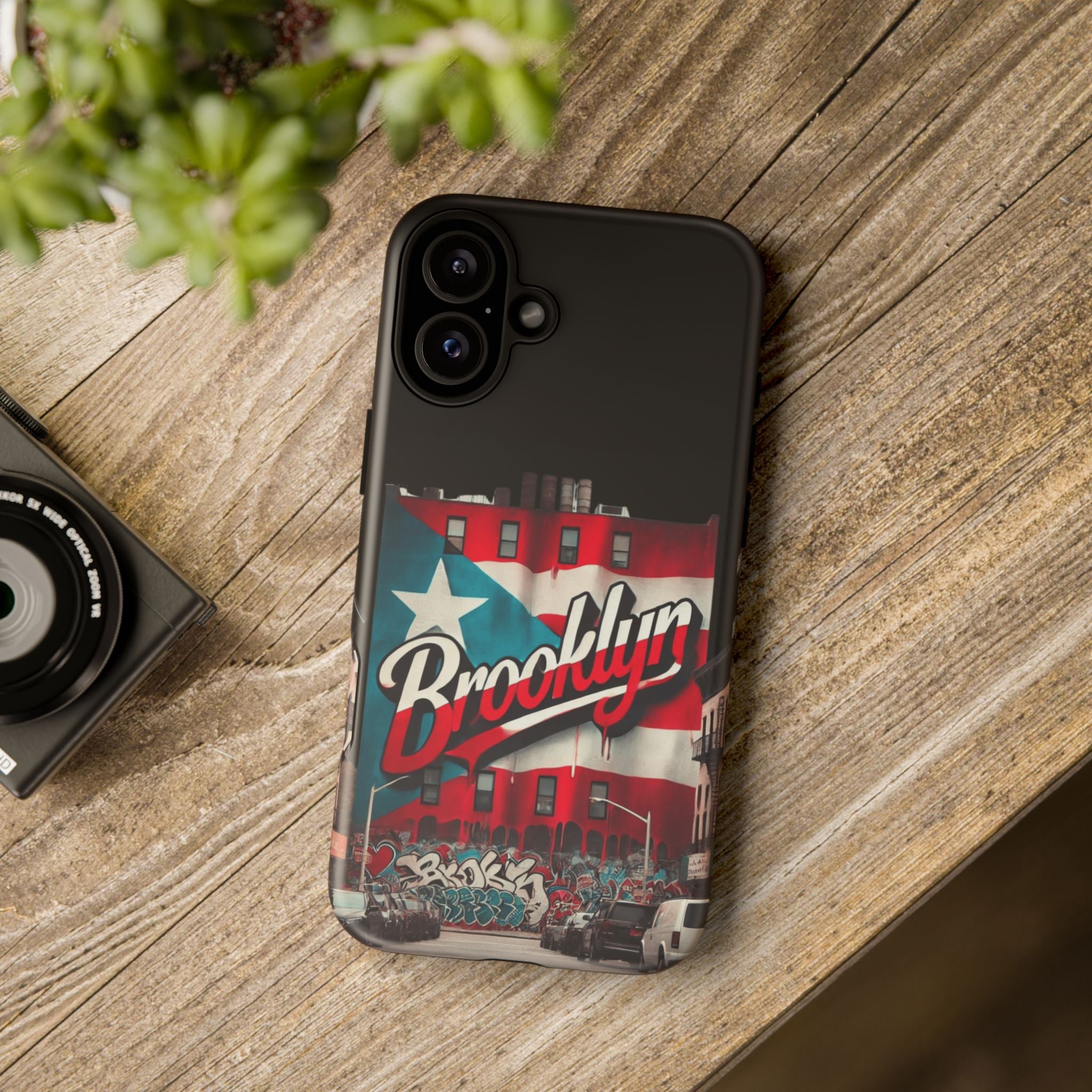 Brooklyn Street Art Phone Case  Urban Graffiti Protective Cover