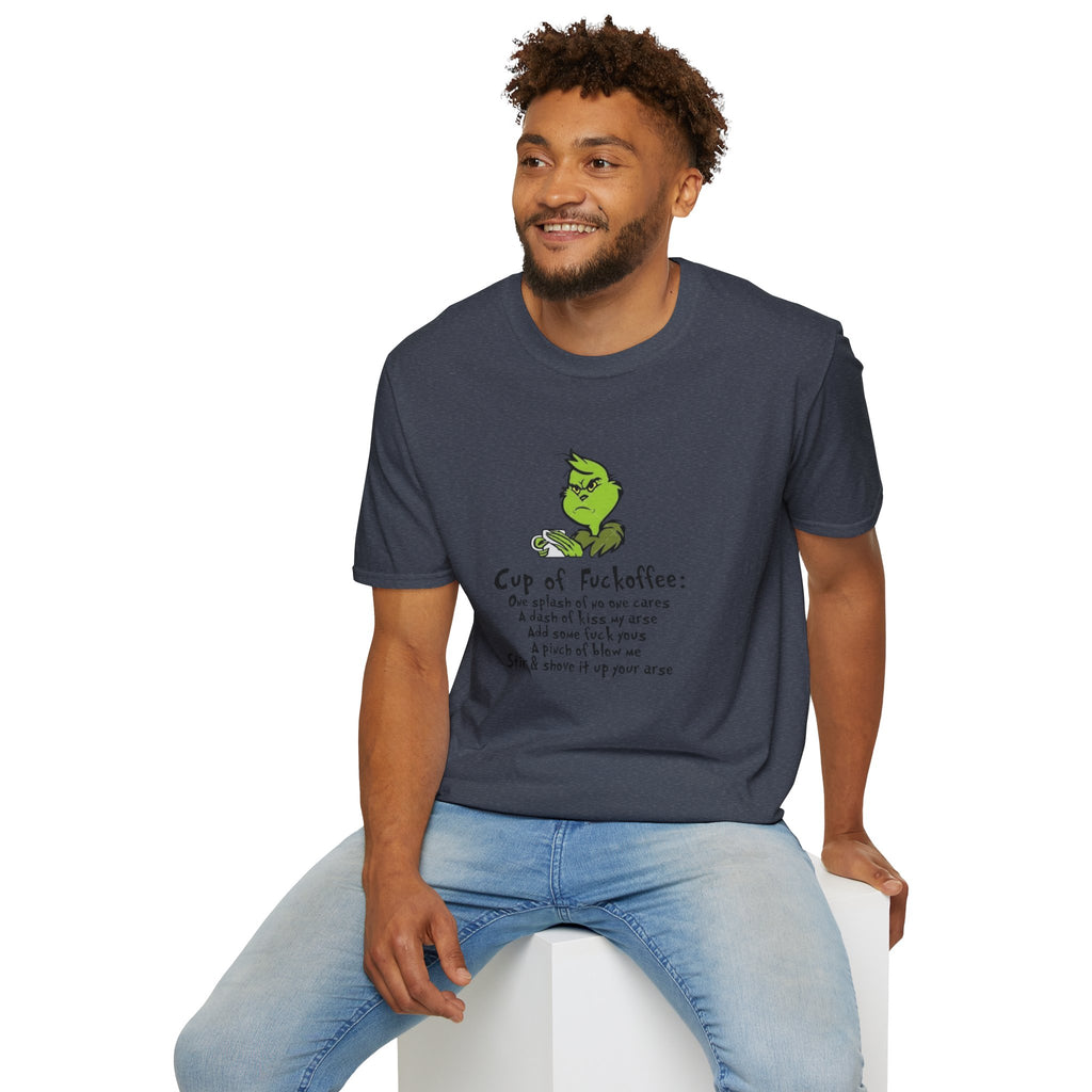 Holiday Apparel | Christmas Tees & Sweatshirts with Festive Quotes Funny Grinch Coffee Lover T-Shirt