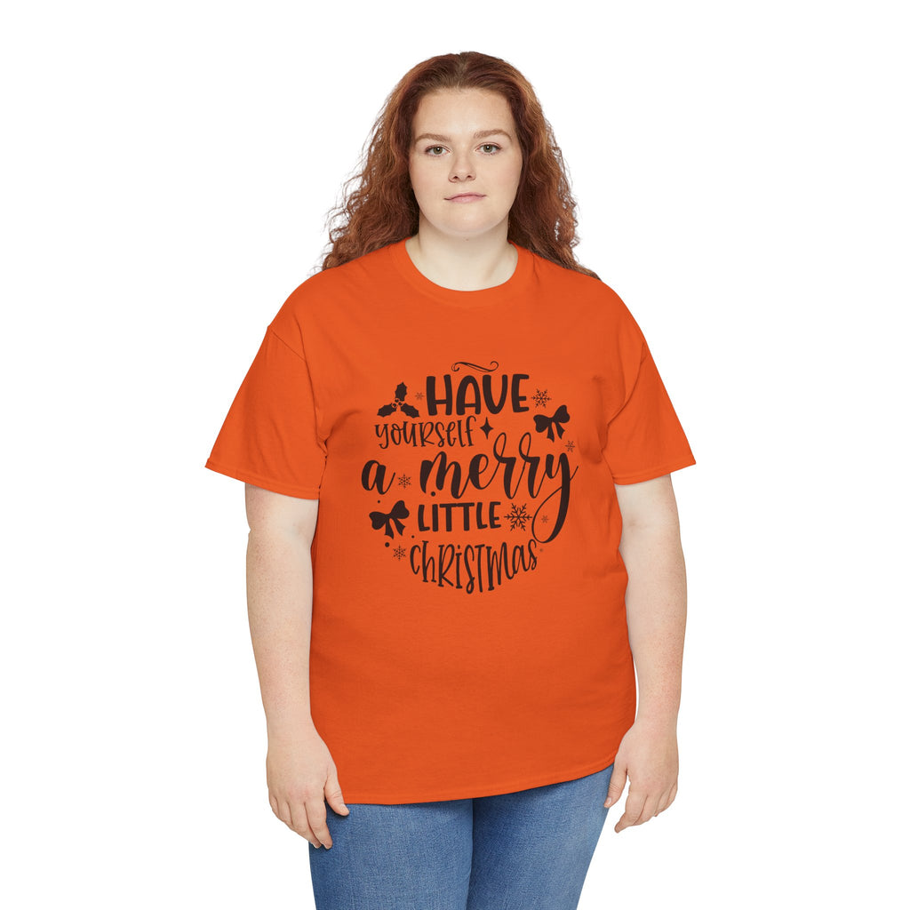 Merry Christmas Cotton Tee Holiday Graphic Tees & Cozy Festive Wear