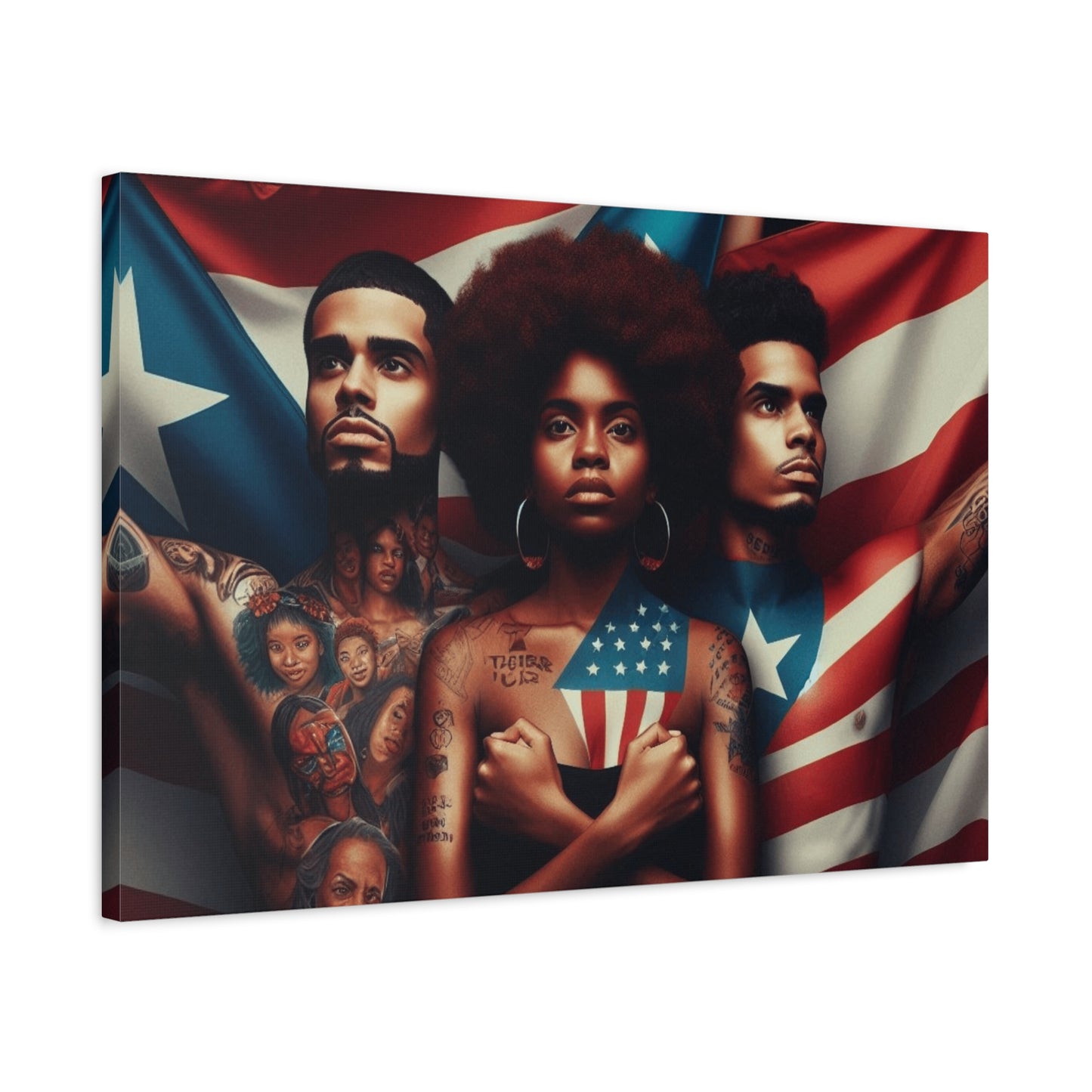 Rooted in Culture, Radiating Power Puerto Rican Wall Art, Unique Gift, Empowering Decor