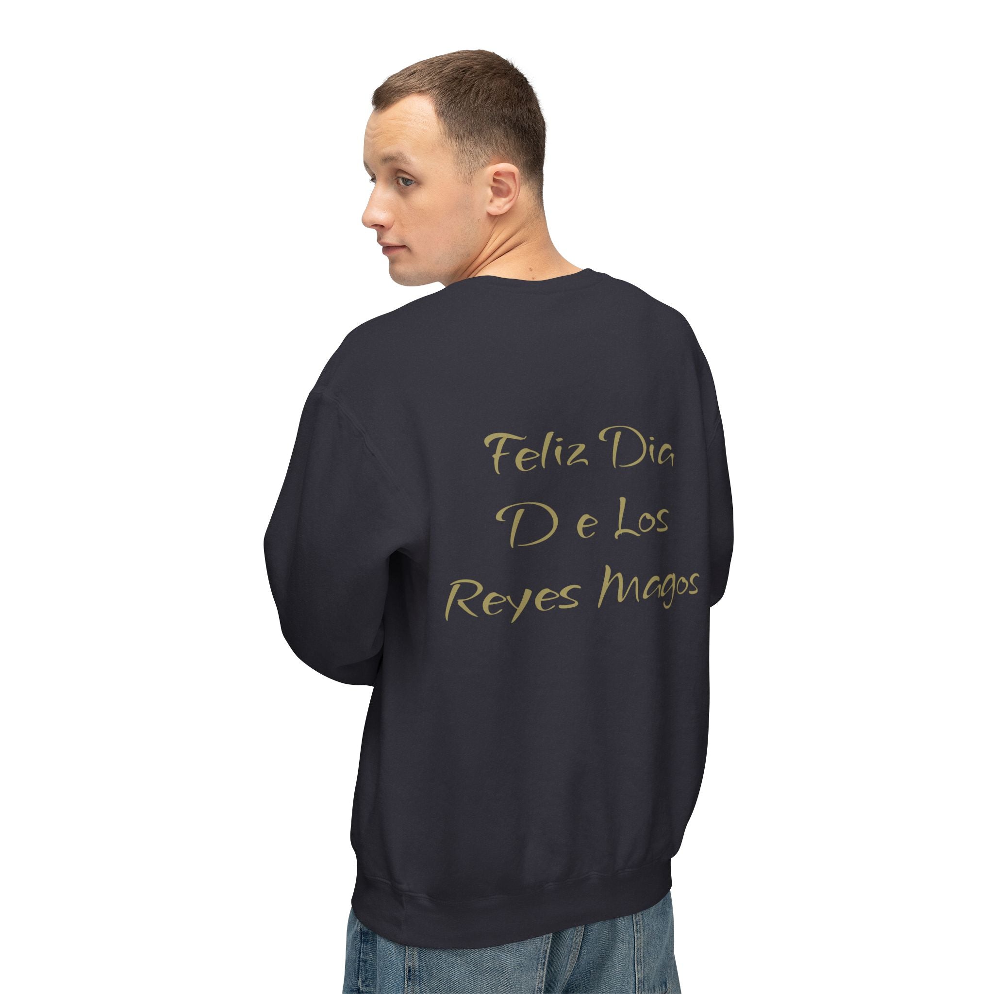 Three Kings Sweatshirt  'Feliz Día De Los Reyes Magos' Holiday Crewneck Christmas T-shirts and sweaters