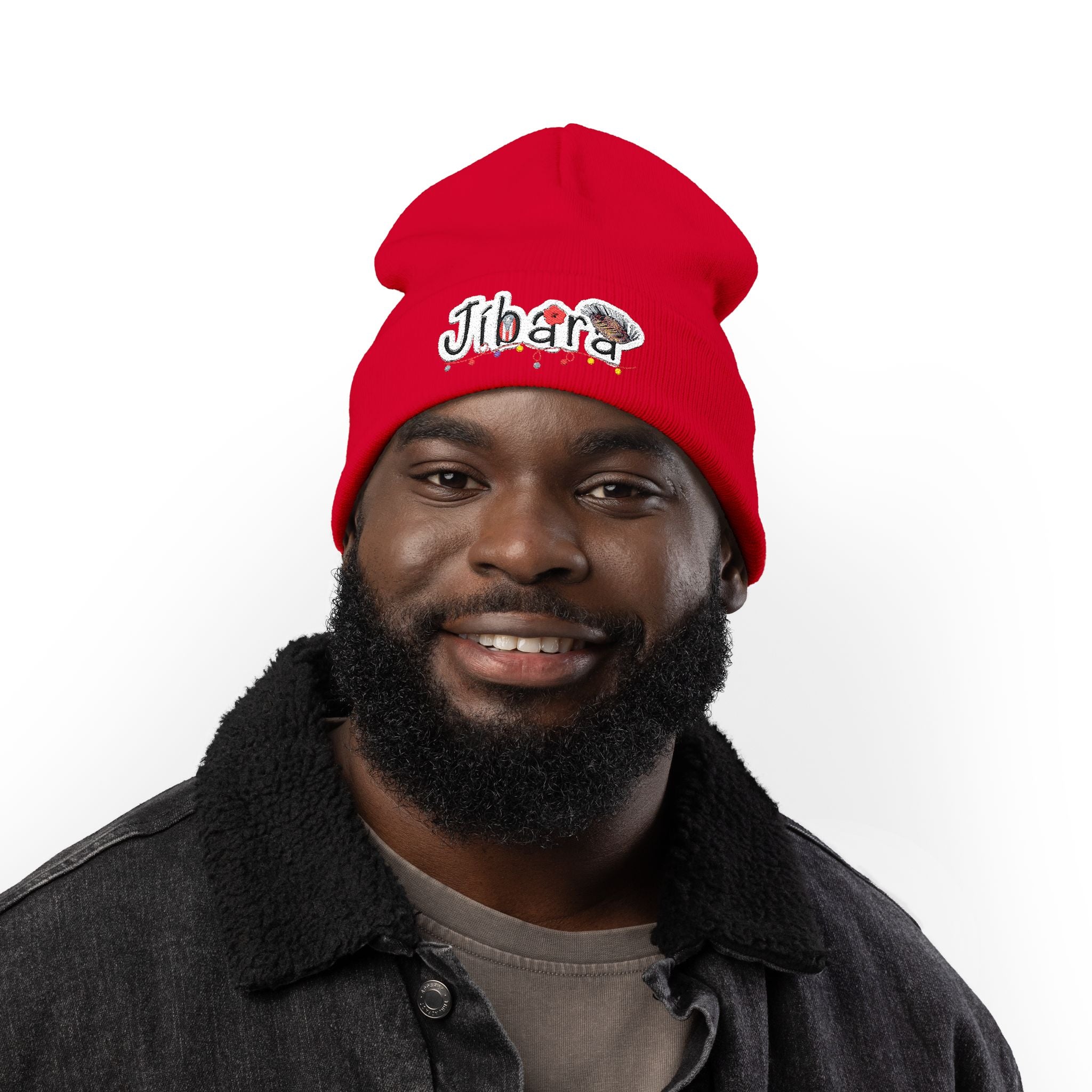 Embroidered 'Jibara' Knit Beanie Cozy Puerto Rican Pride Hat Boricua Winter Beanie – Puerto Rico Pride Knit Hat