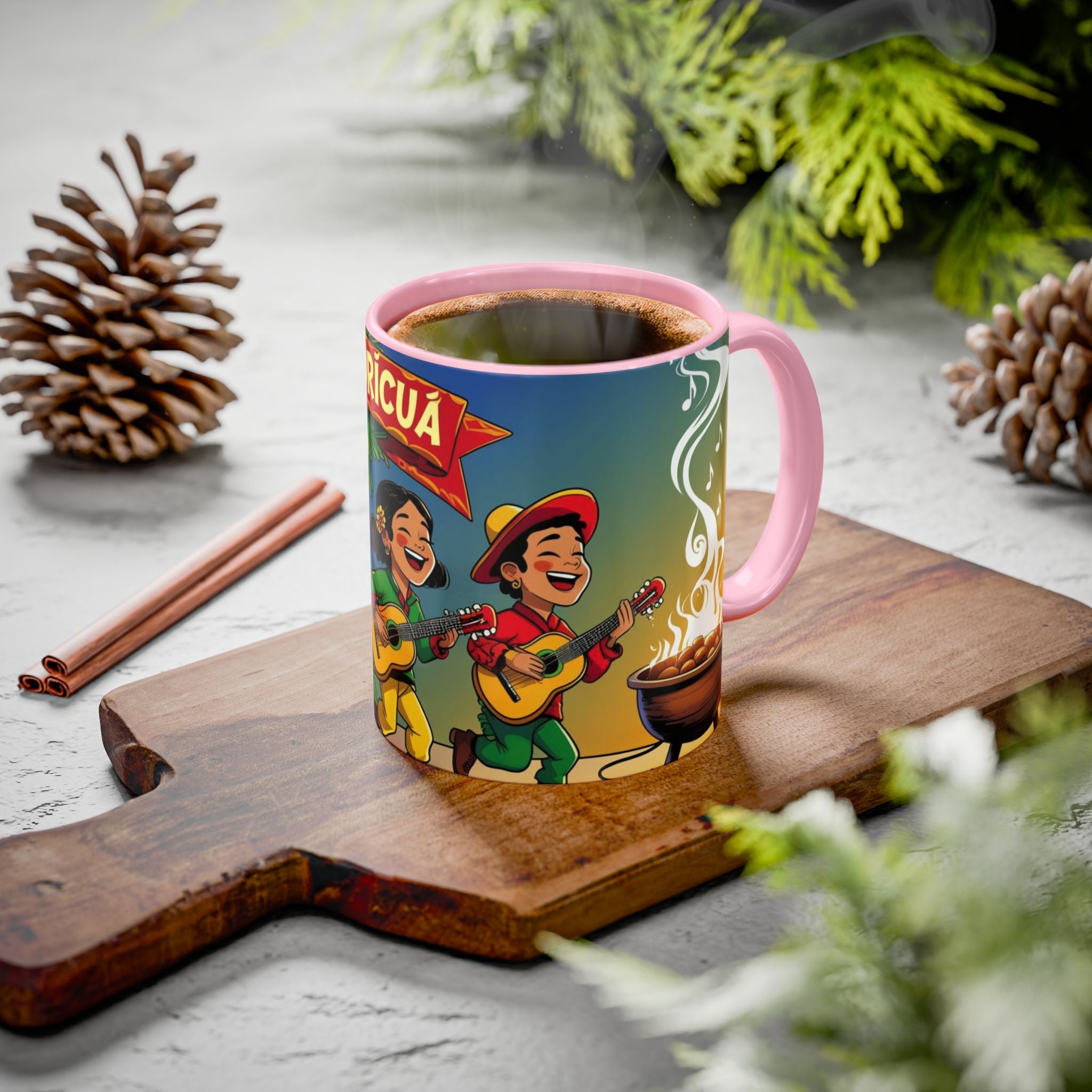 Navidad Boricua Mug Vibrant Puerto Rican Celebration Mug