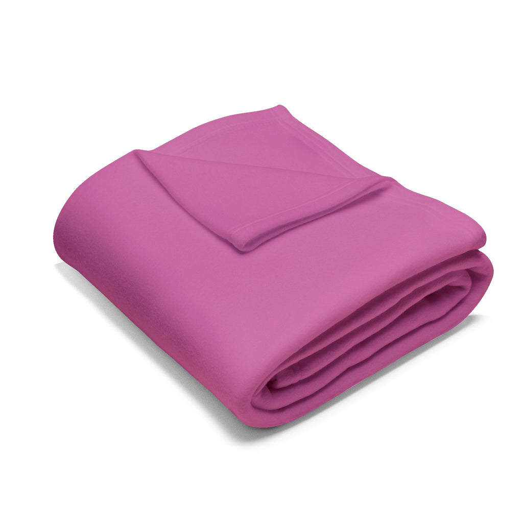 Holiday Christmas Blanket Grinch Holiday Fleece Blanket — Pink Santa Hat Cozy Throw