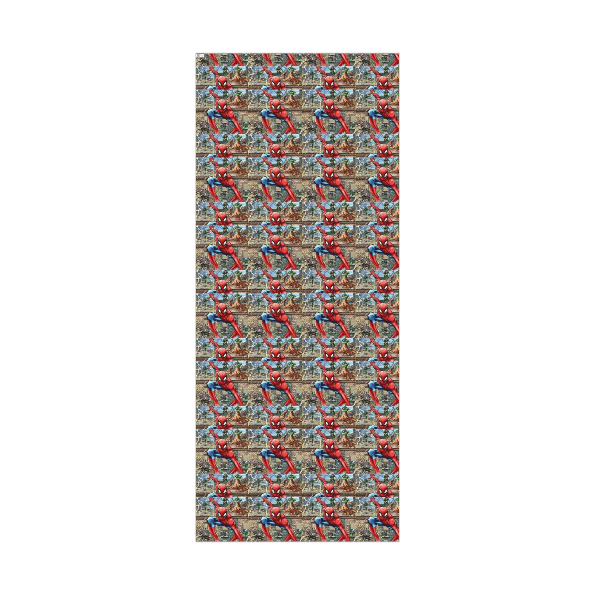 Superhero Pattern Gift Wrap Paper Super Heroe Comic Panel Design