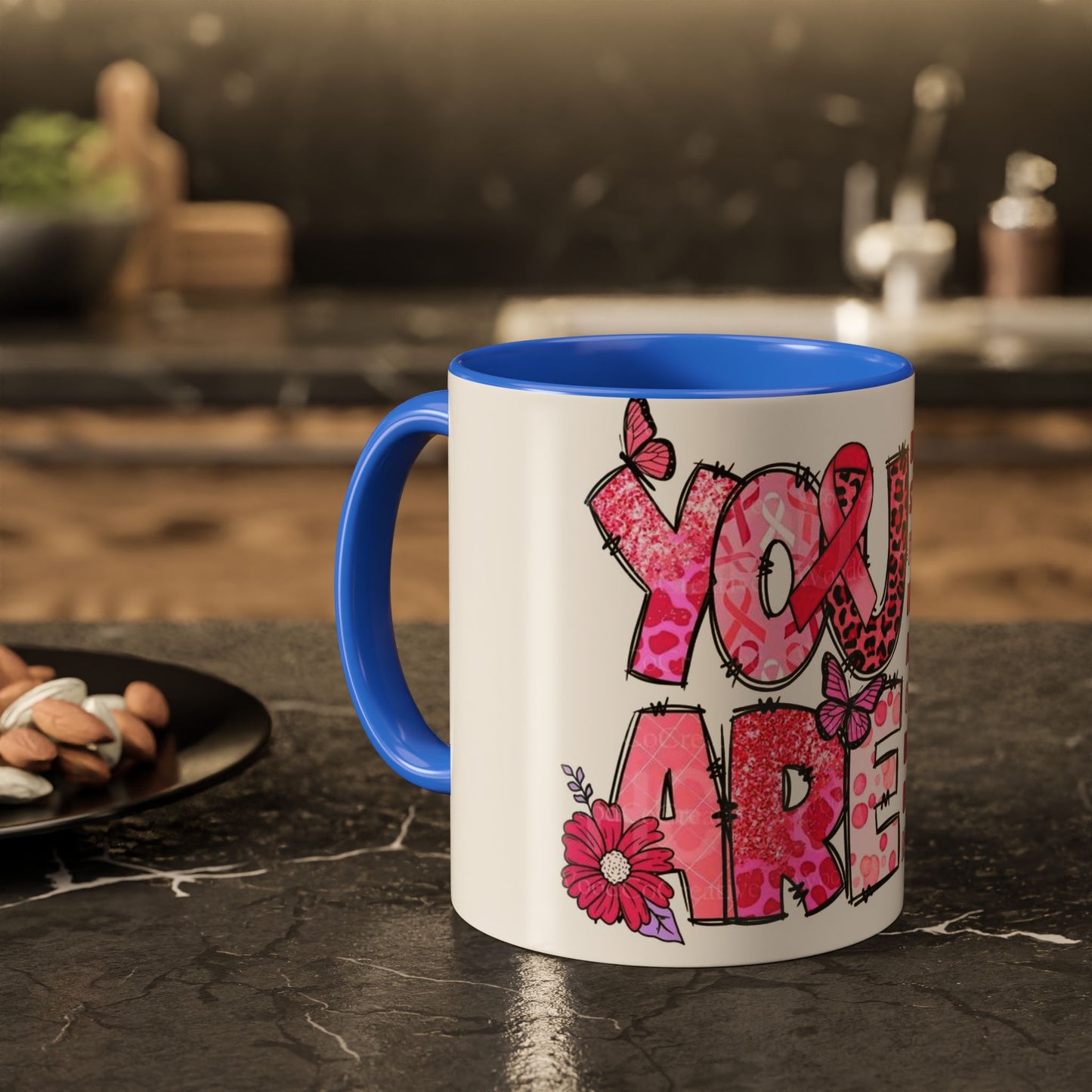 Cancer Hope Collection Empowering Inspirational Mug for Breast Cancer Awareness