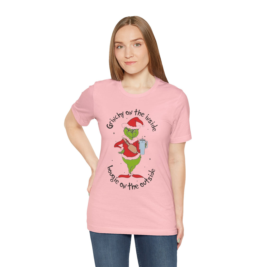 Grinch-Inspired Holiday Tee: 'Grinchy on the Inside, Boogie on the Outside'