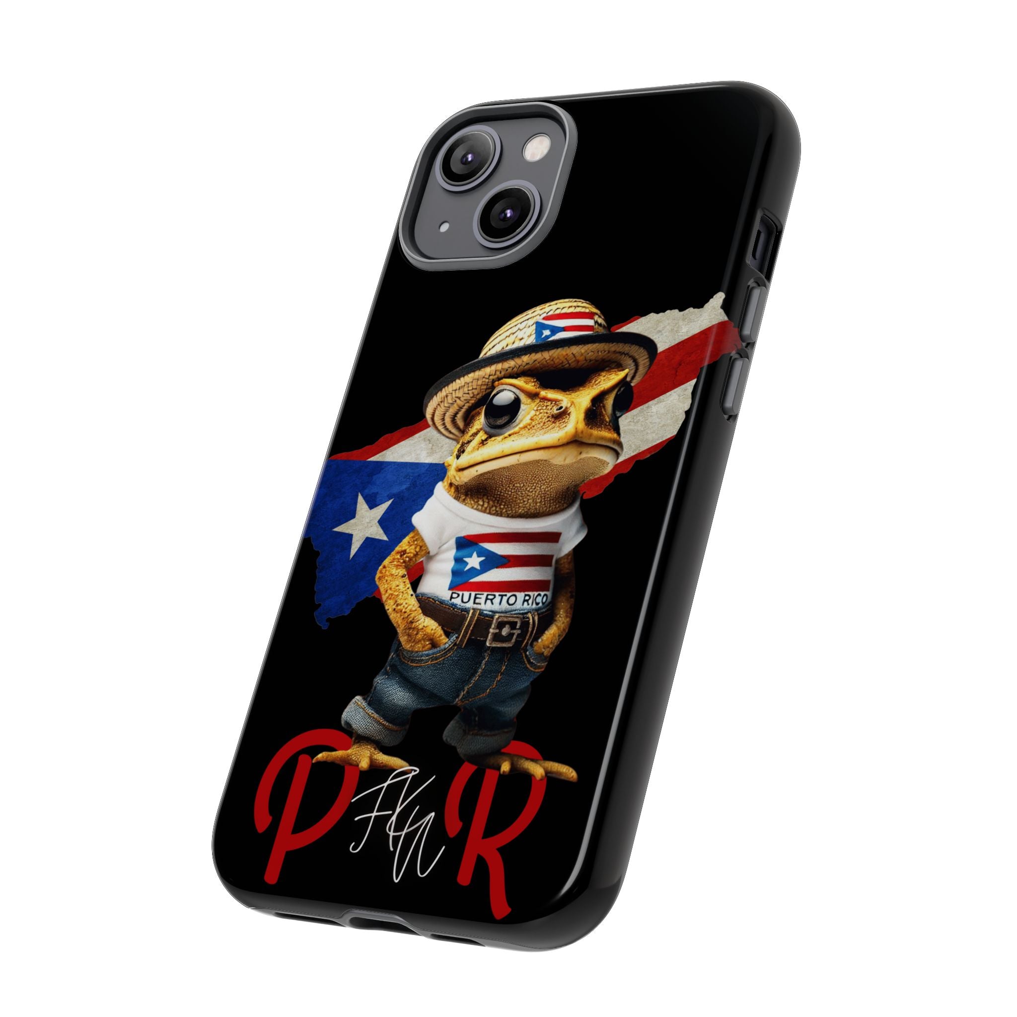 Puerto Rican Frog Tough Phone Case  Puerto Rico Flag Patriotic Protective Case