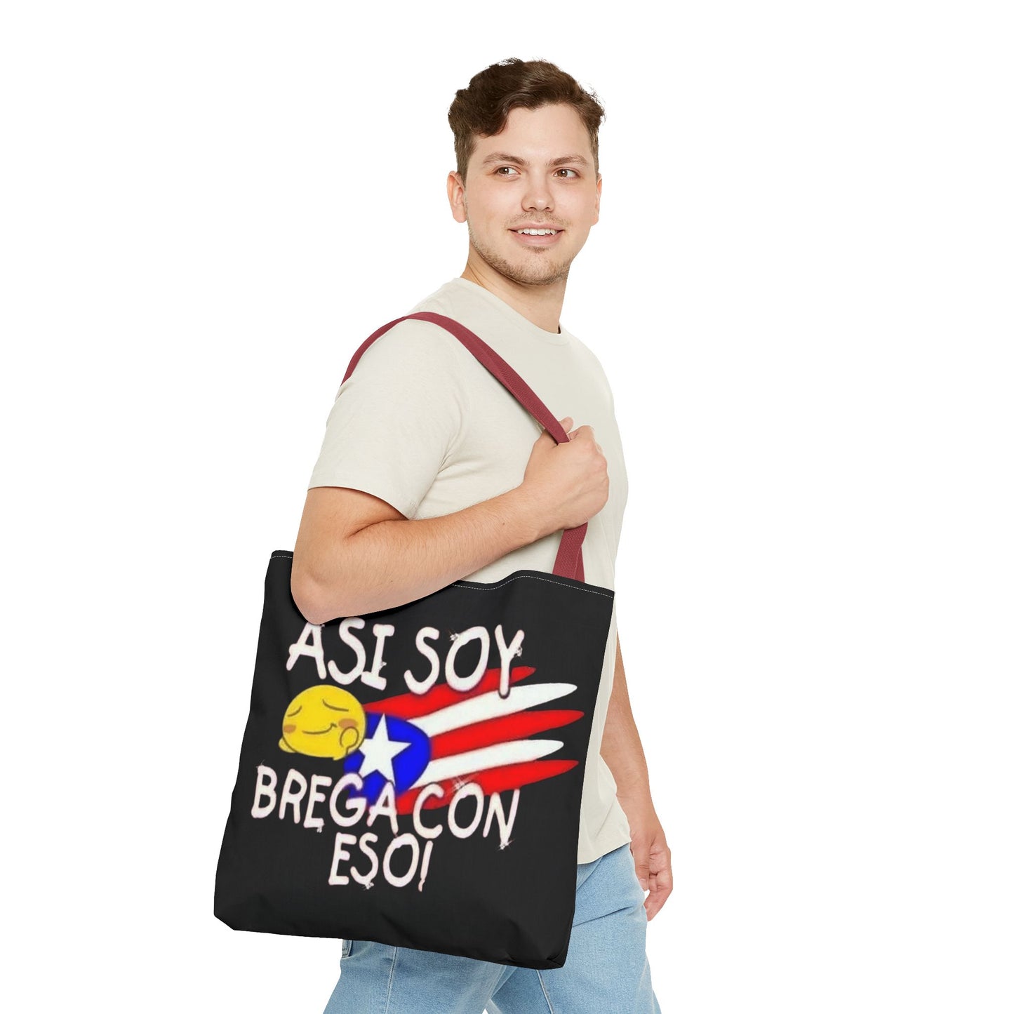 Carry Your Culture – Puerto Rican Pride in Every Step Vibrant Puerto Rican Tote Bag, Beach Bag, Shopping Tote, Travel Bag, Gift for Her, Eco-Friendly Reusable Bag