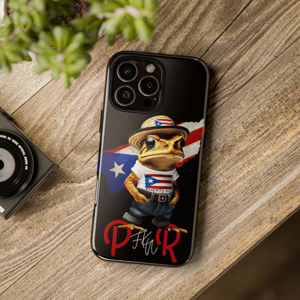 Puerto Rican Frog Tough Phone Case  Puerto Rico Flag Patriotic Protective Case