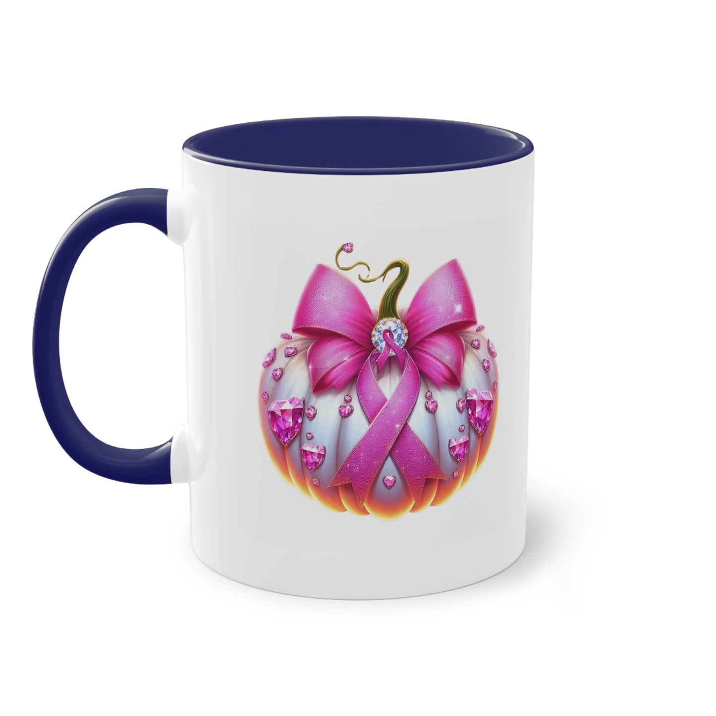 Vibrant Two-Tone Coffee Mug with Floral Design - Perfect Gift for Nature Lovers