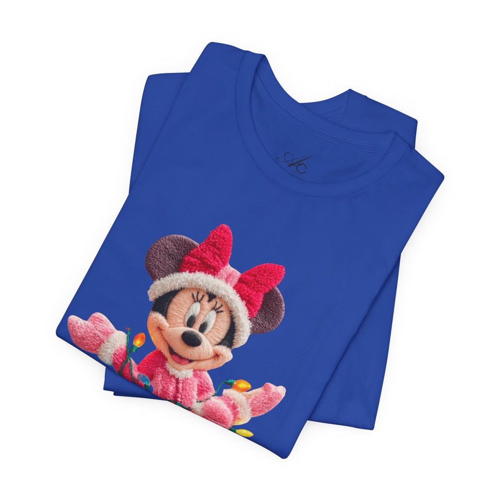 Minnie Mouse Holiday Lights T-Shirt Festive Holiday Designs