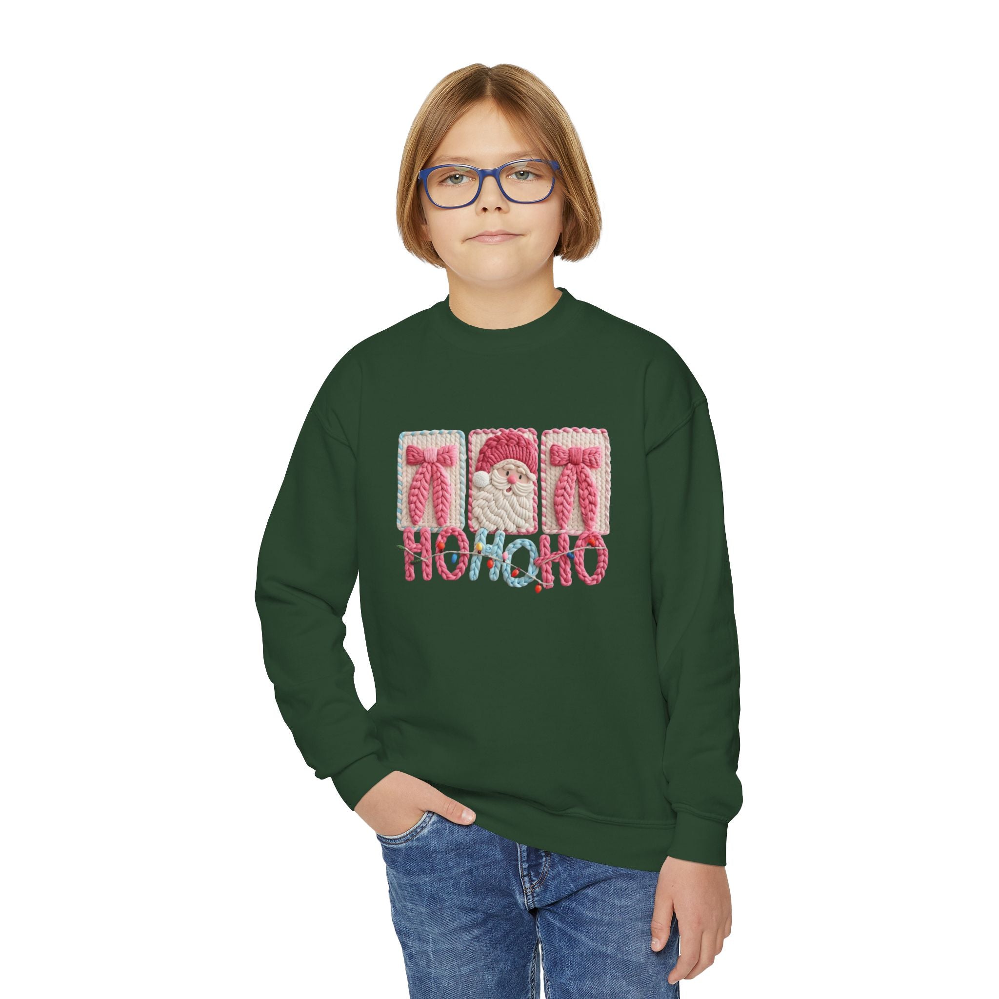 Youth Christmas 'HOHOHO' Crewneck Sweatshirt