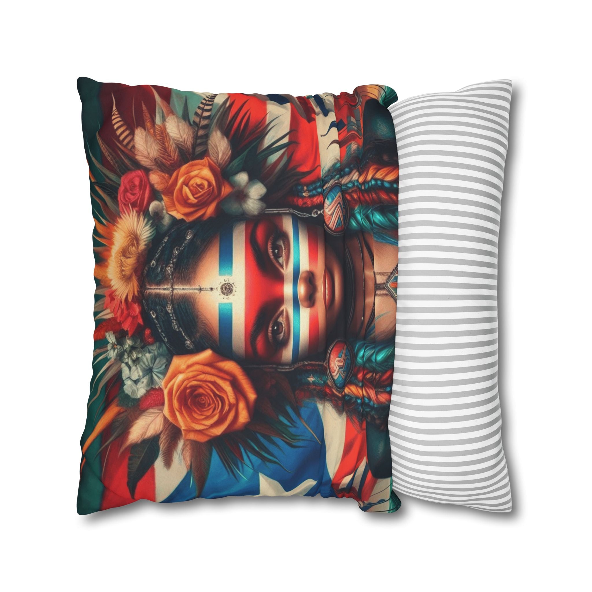 Tribal Goddess Decorative Pillow Puerto Rico Culture Pillow