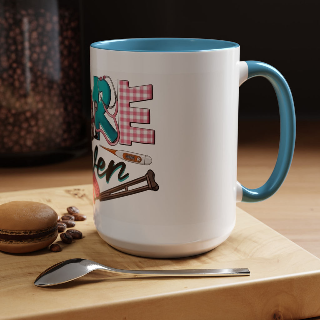 Nurse Given Accent Coffee Mug — Caregiver & Medical Equipment Design Christmas mug for all healthcare heroes