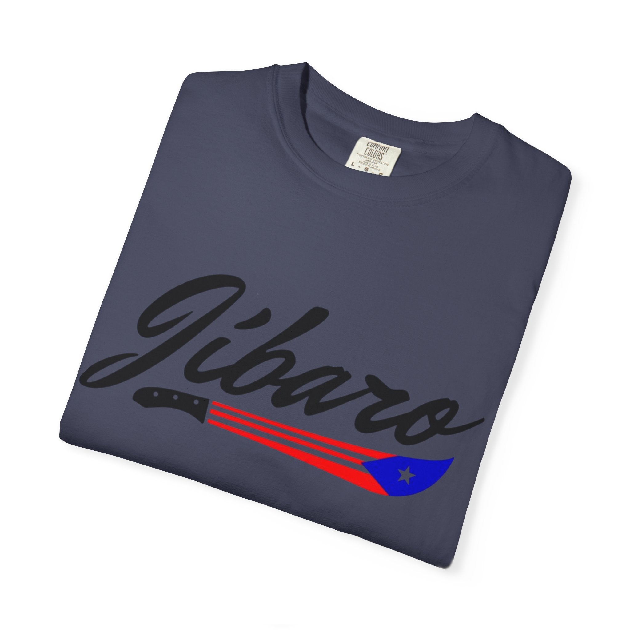 T-Shirt  "Jíbaro" Puerto Rican Heritage Tee (Back Machete  Sombrero de Paja Design) Puerto Rico’s Navidades
