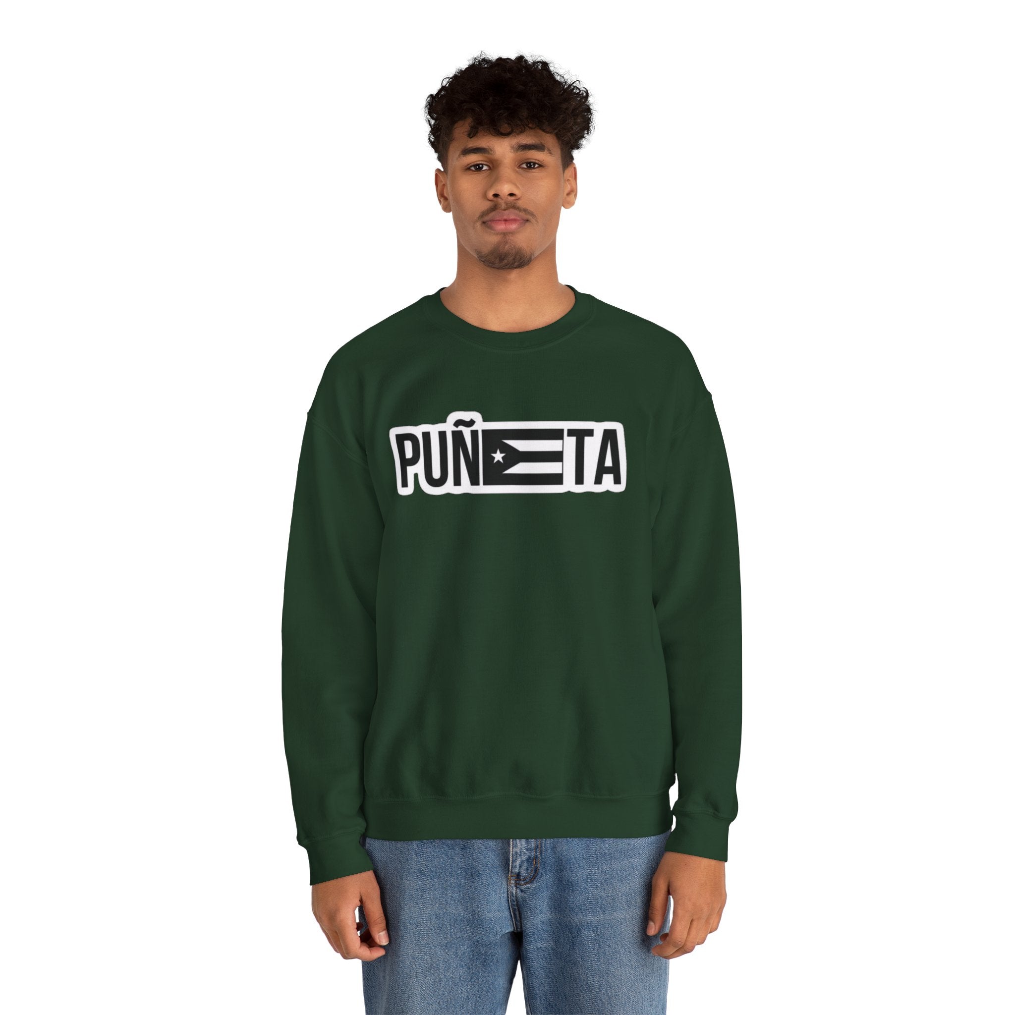Puñeta Sweatshirt  Puerto Rican Flag Graphic Crewneck