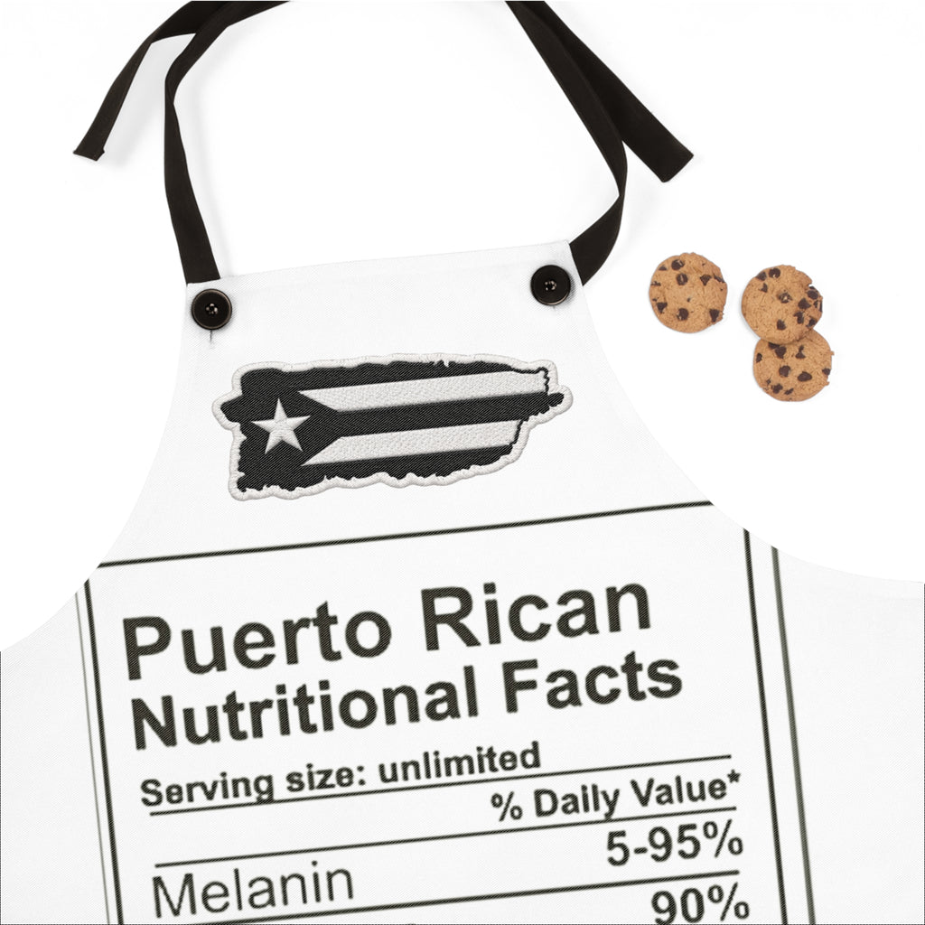 Puerto Rican Nutritional Facts Kitchen Apron