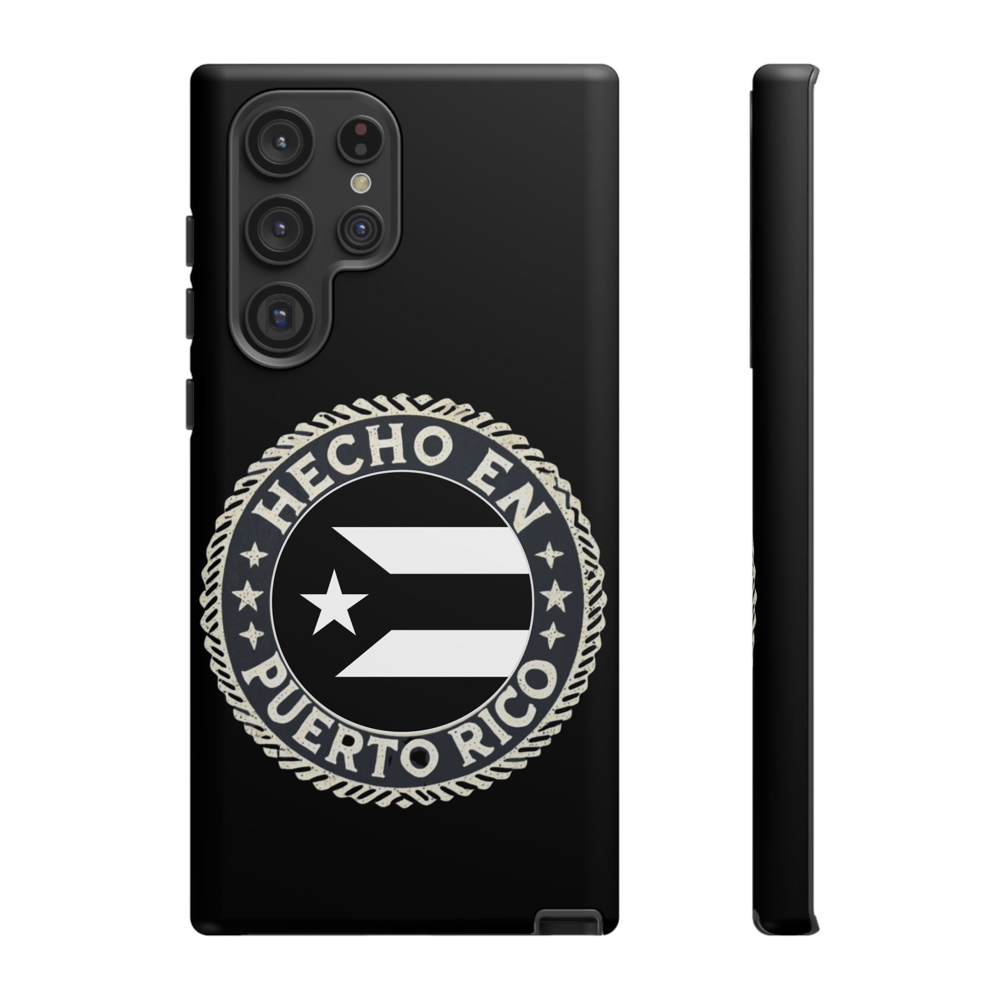 Hecho en Puerto Rico Phone Case  Puerto Rican Flag Emblem Tough Protective Cover