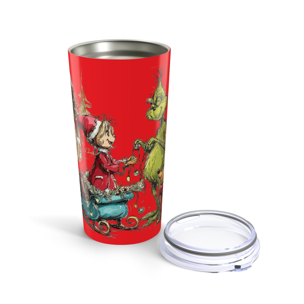 Grinch Christmas Tumbler 20oz – Vintage Cindy Lou Who Holiday Travel Mug Christmas Mugs Collection