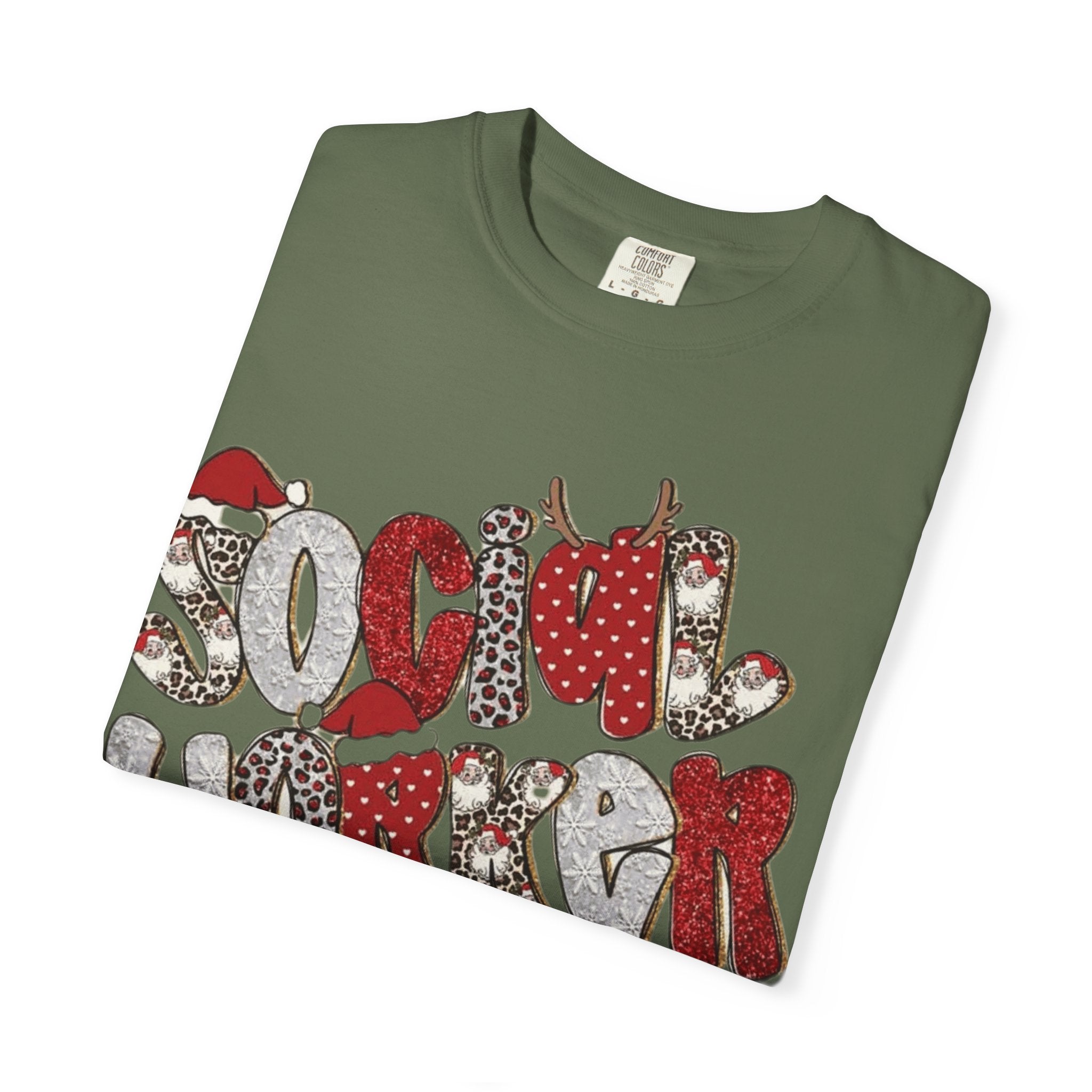 Social Worker Christmas T-Shirt  Festive Holiday Graphic Tee