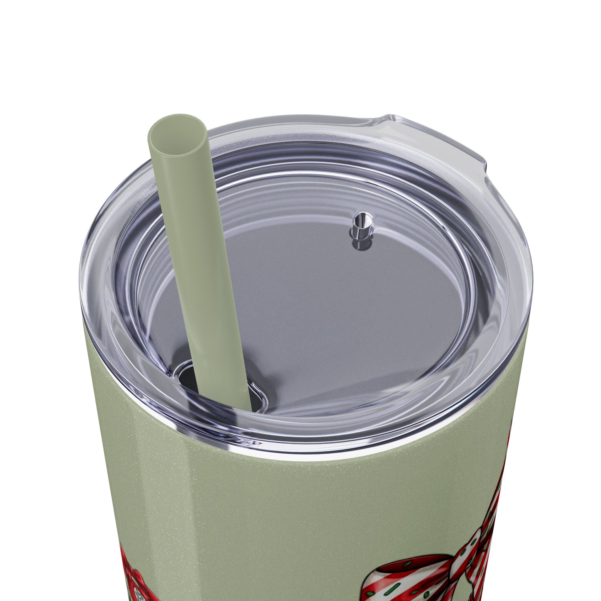 Christmas mug for the office team who keeps everything running smoothly. Candy Cane Christmas Office Secret Santa Design, 20oz with Straw