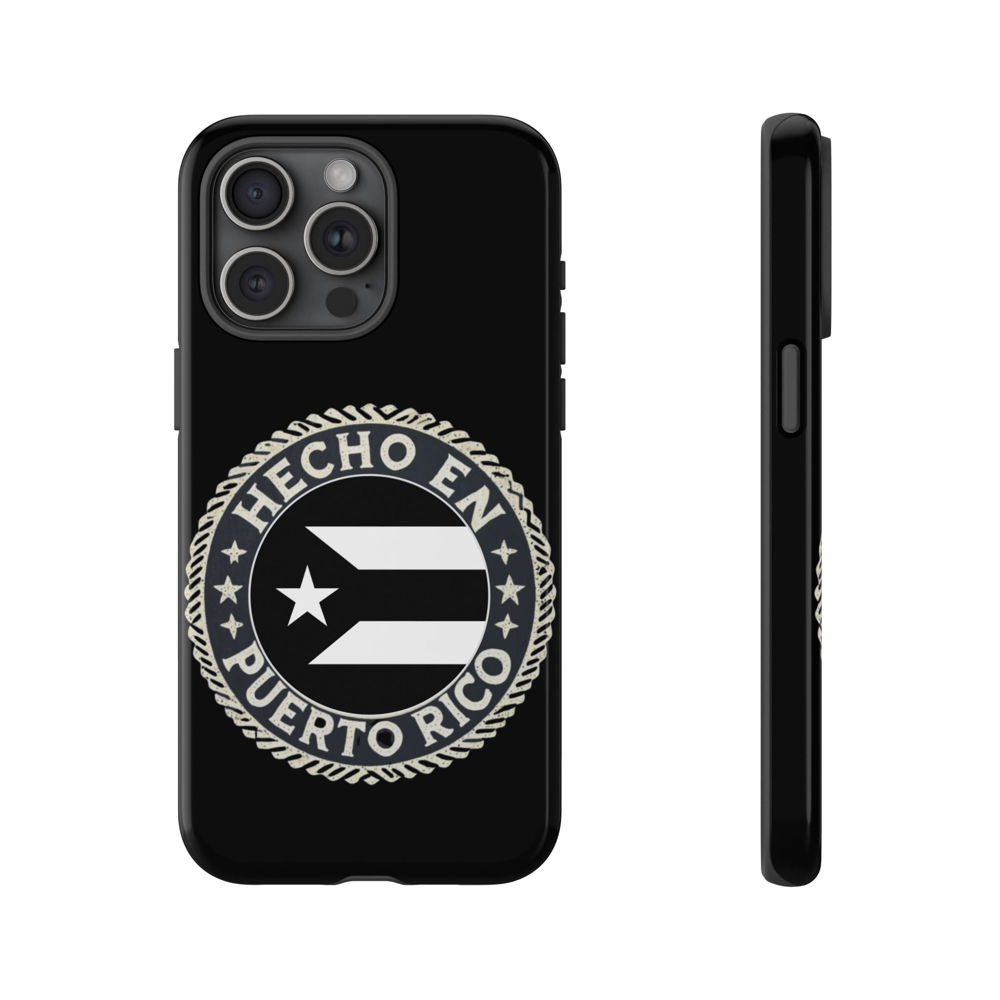 Hecho en Puerto Rico Phone Case  Puerto Rican Flag Emblem Tough Protective Cover