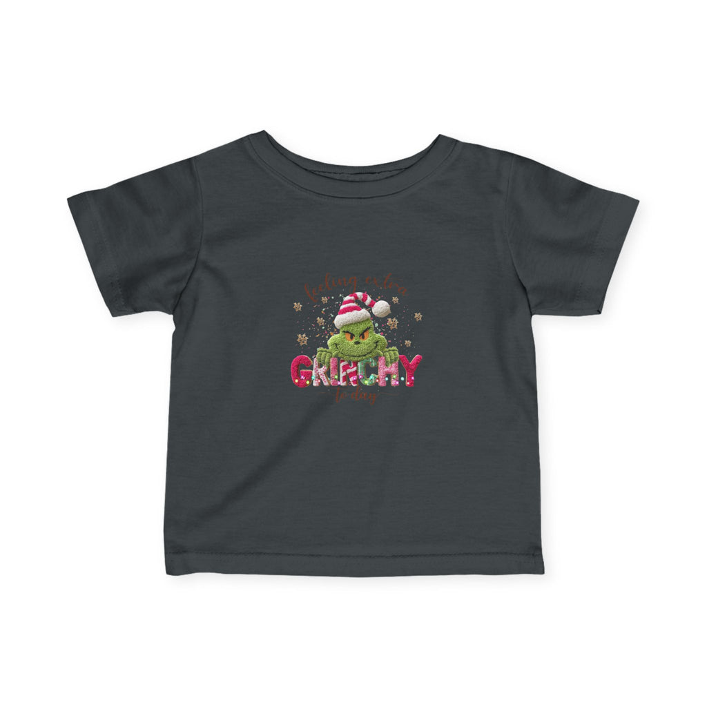 Infant Tee - "Feeling a Little Grinchy Today" Cute Baby Christmas Shirt