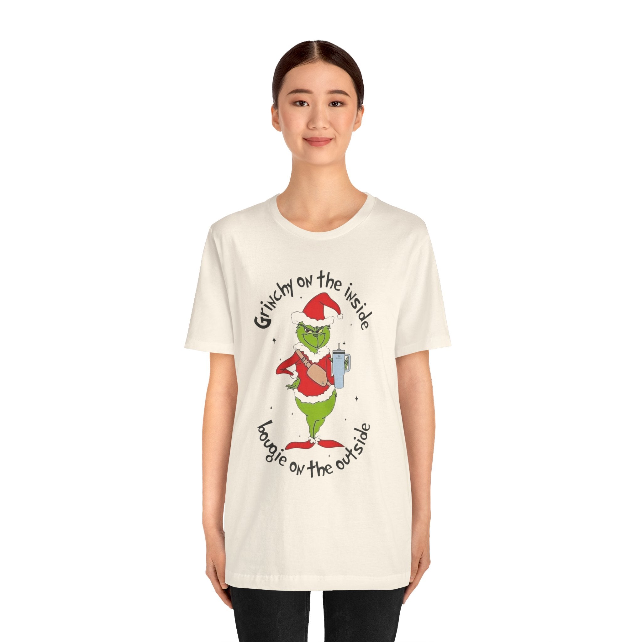 Grinch-Inspired Holiday Tee: 'Grinchy on the Inside, Boogie on the Outside'