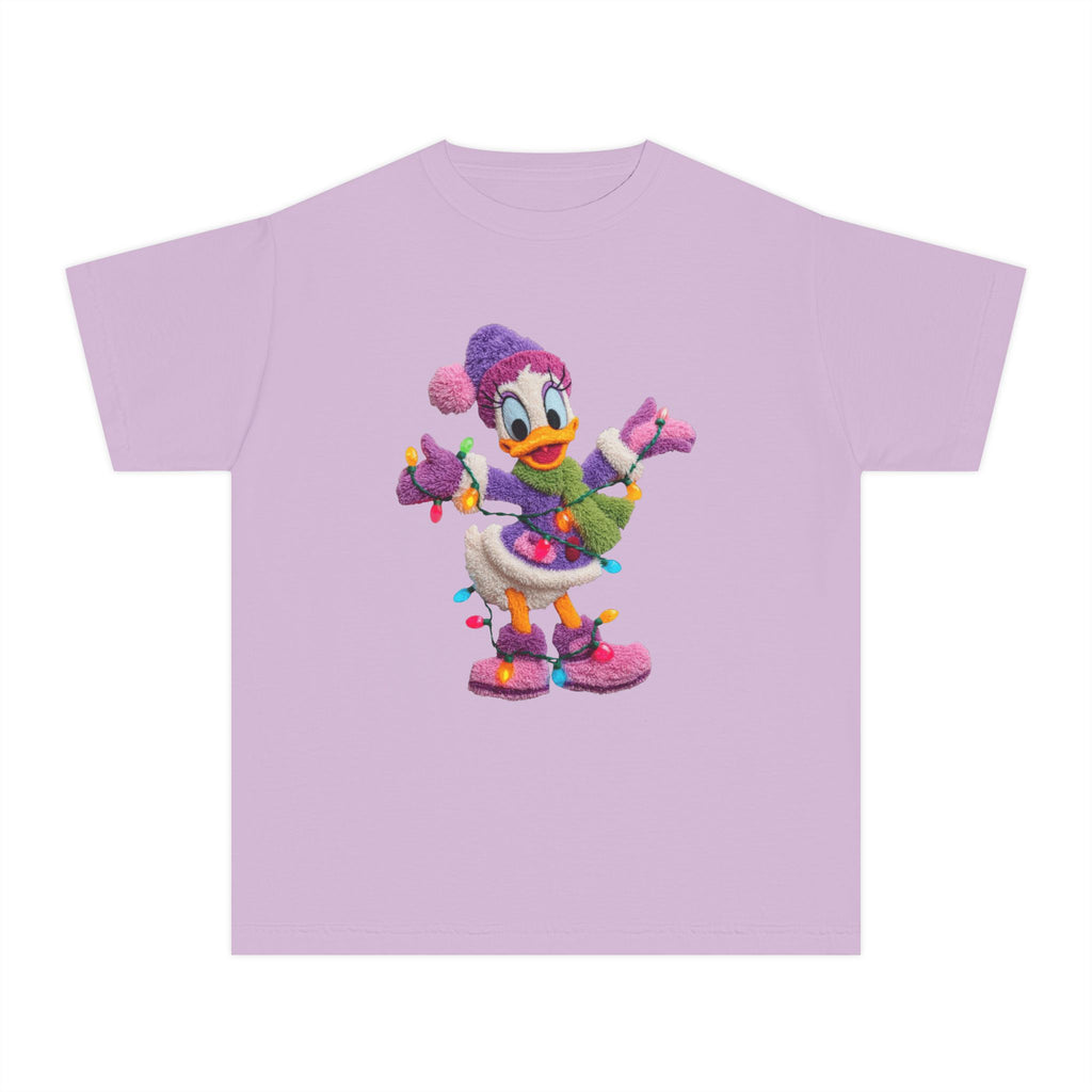 Duckling Holiday Tee — Cute Winter Lights Kids T-Shirt