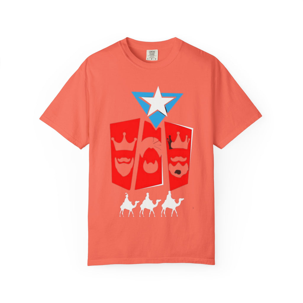 The Three Kings T-Shirt — Puerto Rican Three Kings Graphic Tee (Star & Crown Silhouettes)
