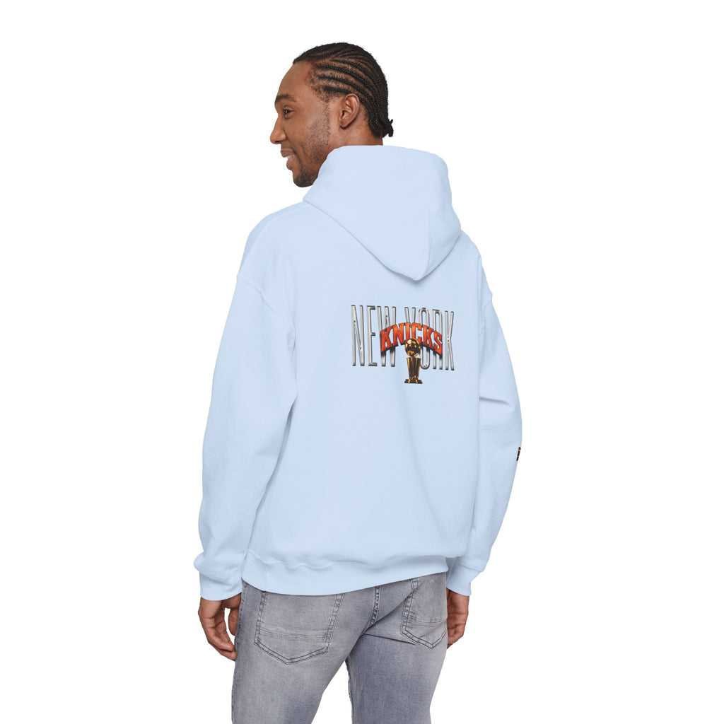 NY-K Retro Player Collage Hoodie — Basketball Fan Sweatshirt