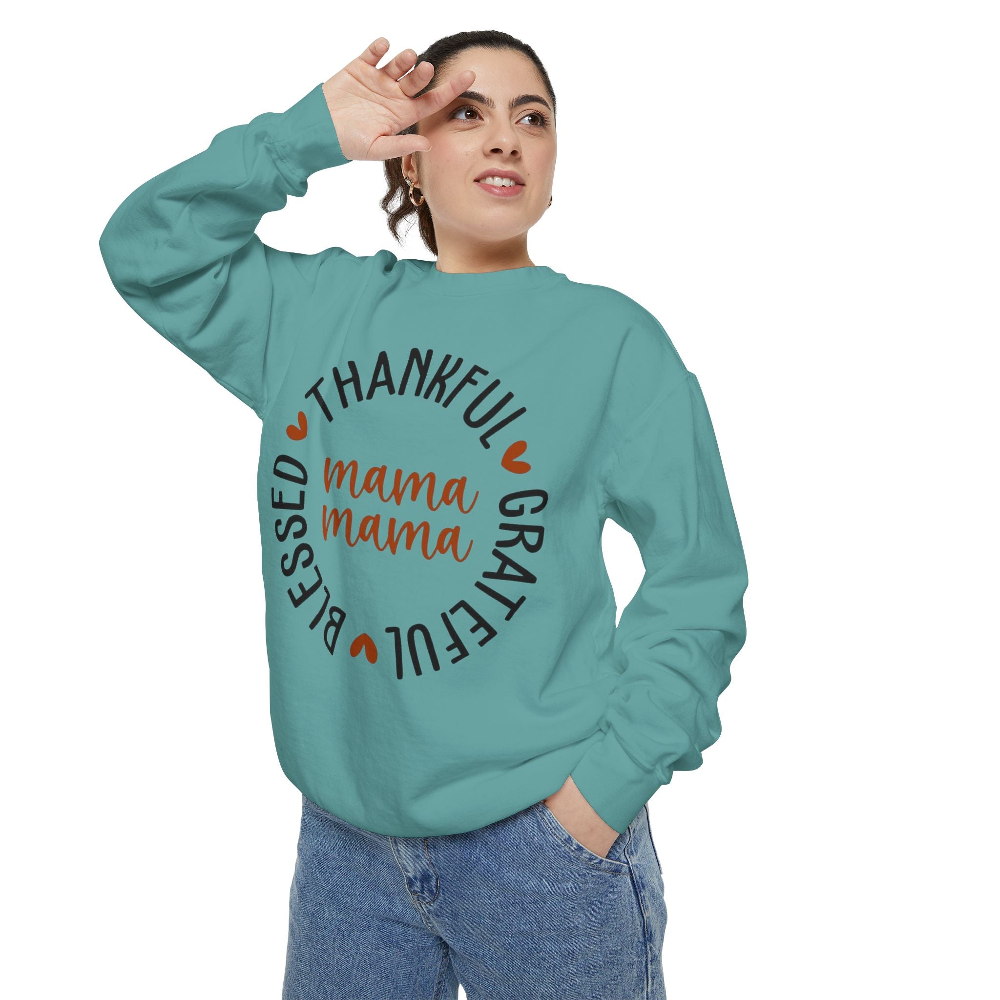 MOM  Sweatshirt Thankful Grateful Blessed "Mama Mama" Sweatshirt