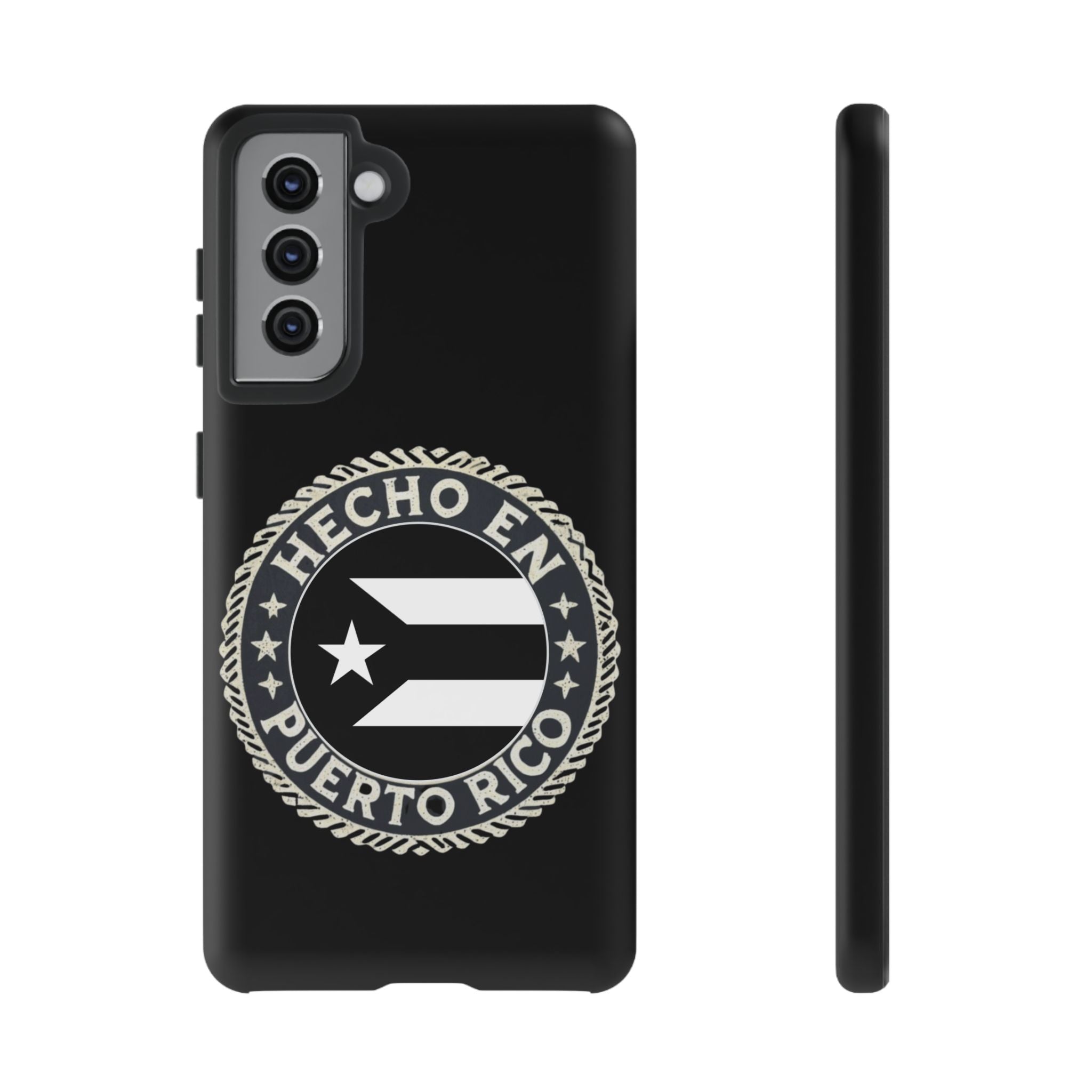 Hecho en Puerto Rico Phone Case  Puerto Rican Flag Emblem Tough Protective Cover