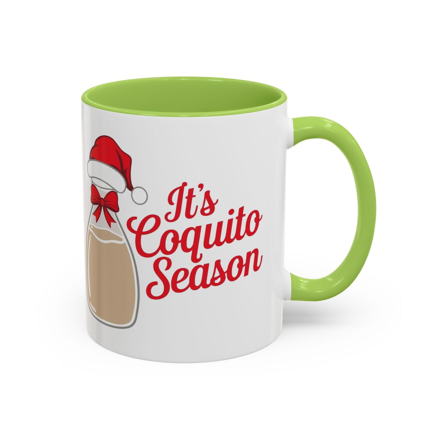 Herencia de Puerto Rico Mug Coquito Season Accent Mug Festive Holiday Coffee Cup