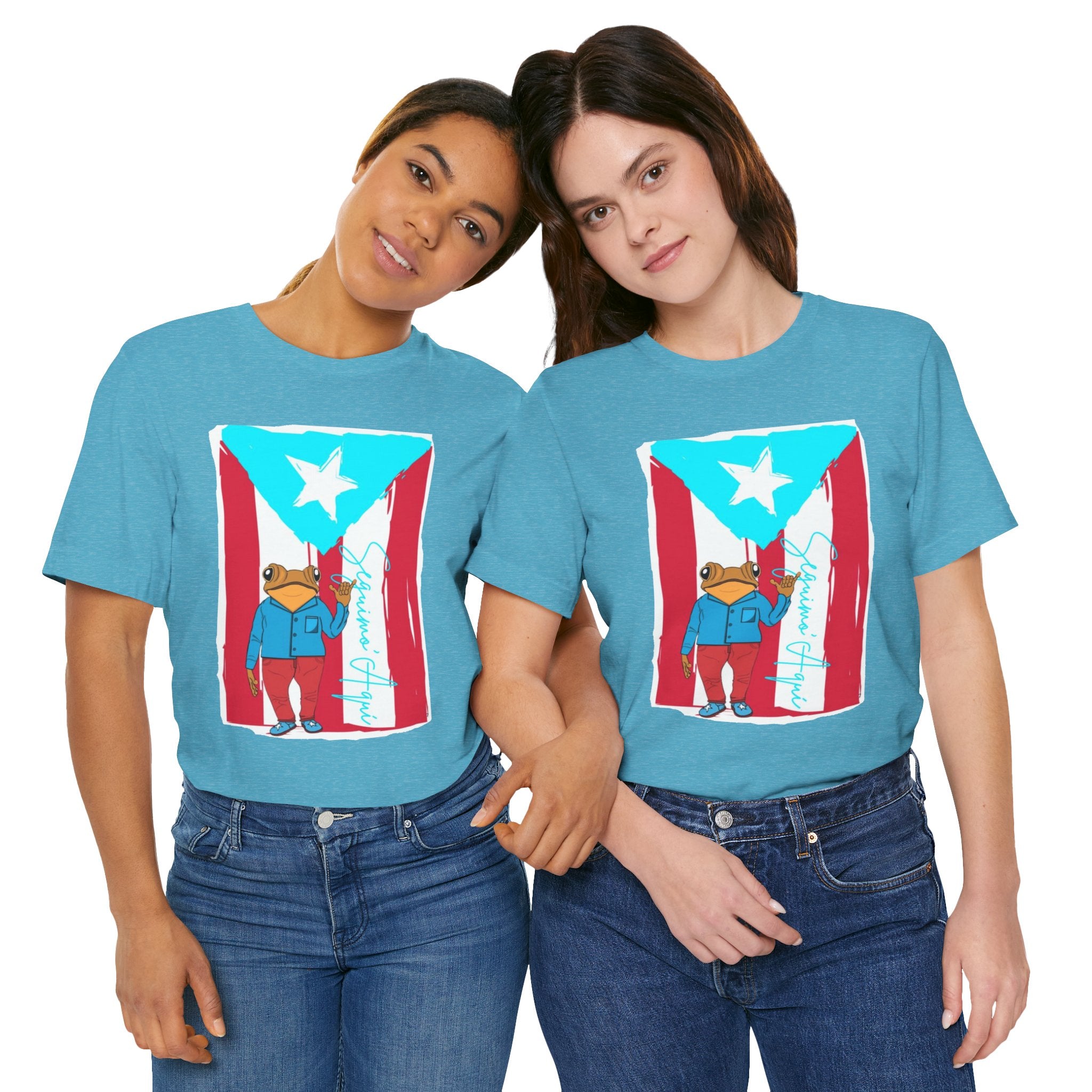 Puerto Rican Coqui Flag T‑Shirt  Boricua Pride Tee