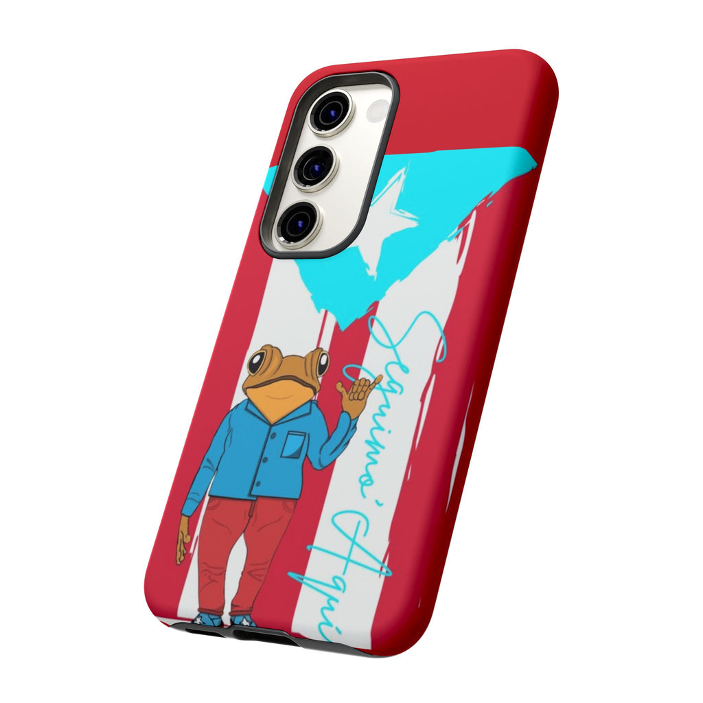Puerto Rican Flag Frog Design ("Señorita Hops")Phone Case Isla del Encanto Phone Case – Puerto Rican Style