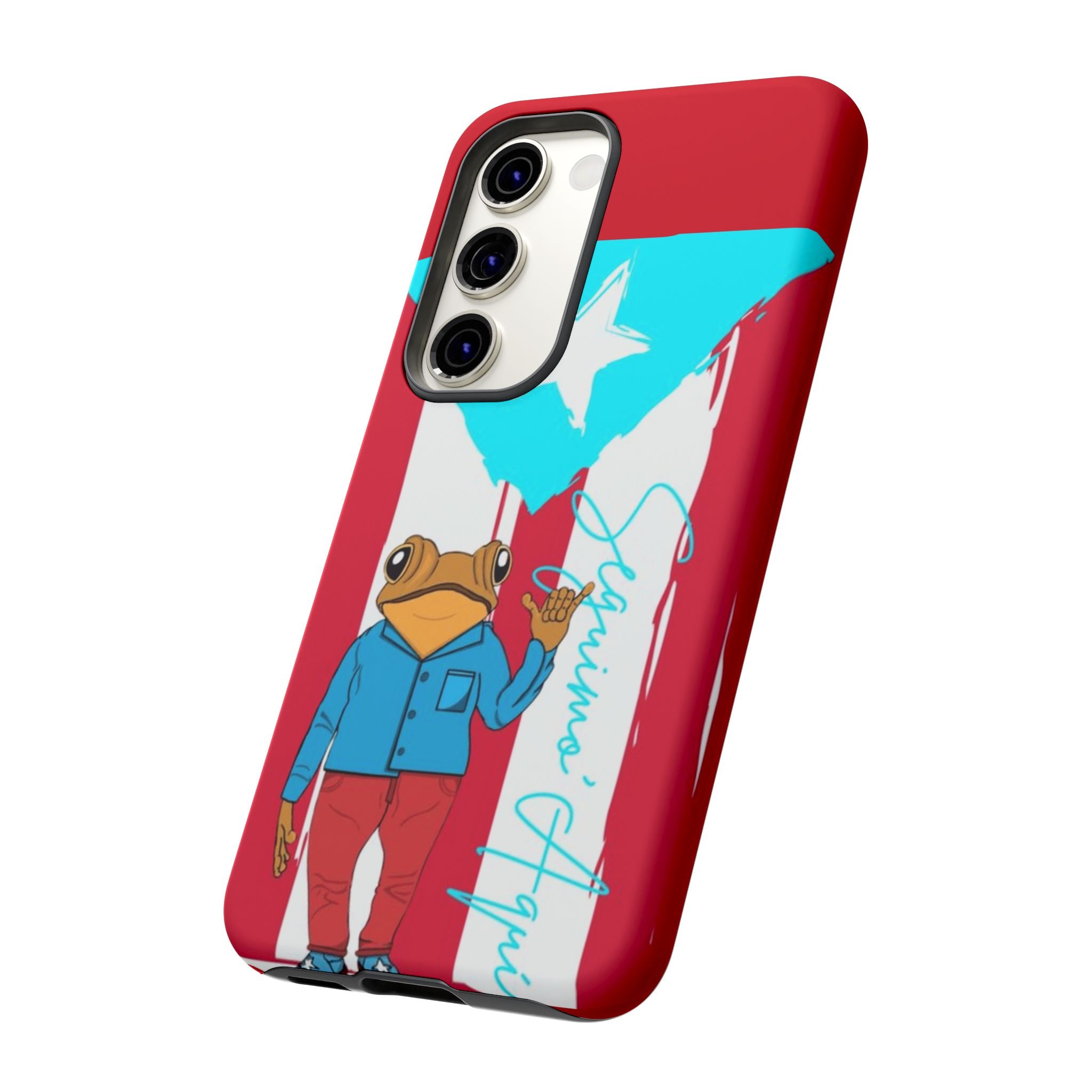 Puerto Rican Flag Frog Design ("Señorita Hops")Phone Case Isla del Encanto Phone Case – Puerto Rican Style