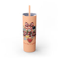 Christmas mug for the office team who keeps everything running smoothly. Candy Cane Christmas Office Secret Santa Design, 20oz with Straw