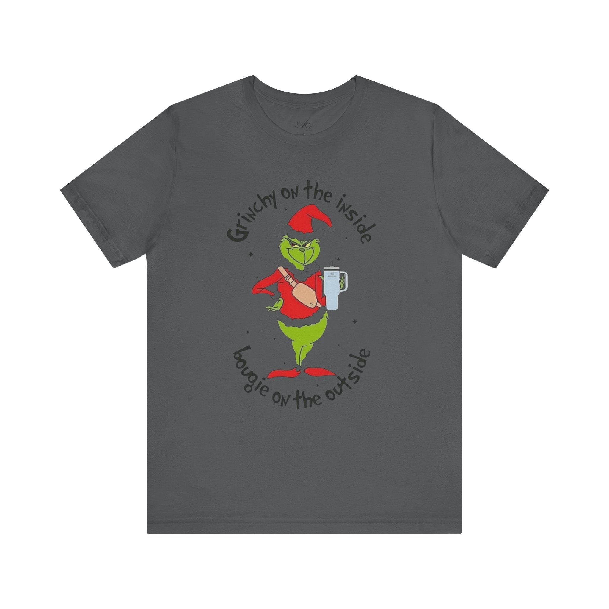 Grinch-Inspired Holiday Tee: 'Grinchy on the Inside, Boogie on the Outside'