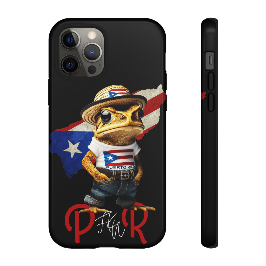 Puerto Rican Frog Tough Phone Case  Puerto Rico Flag Patriotic Protective Case
