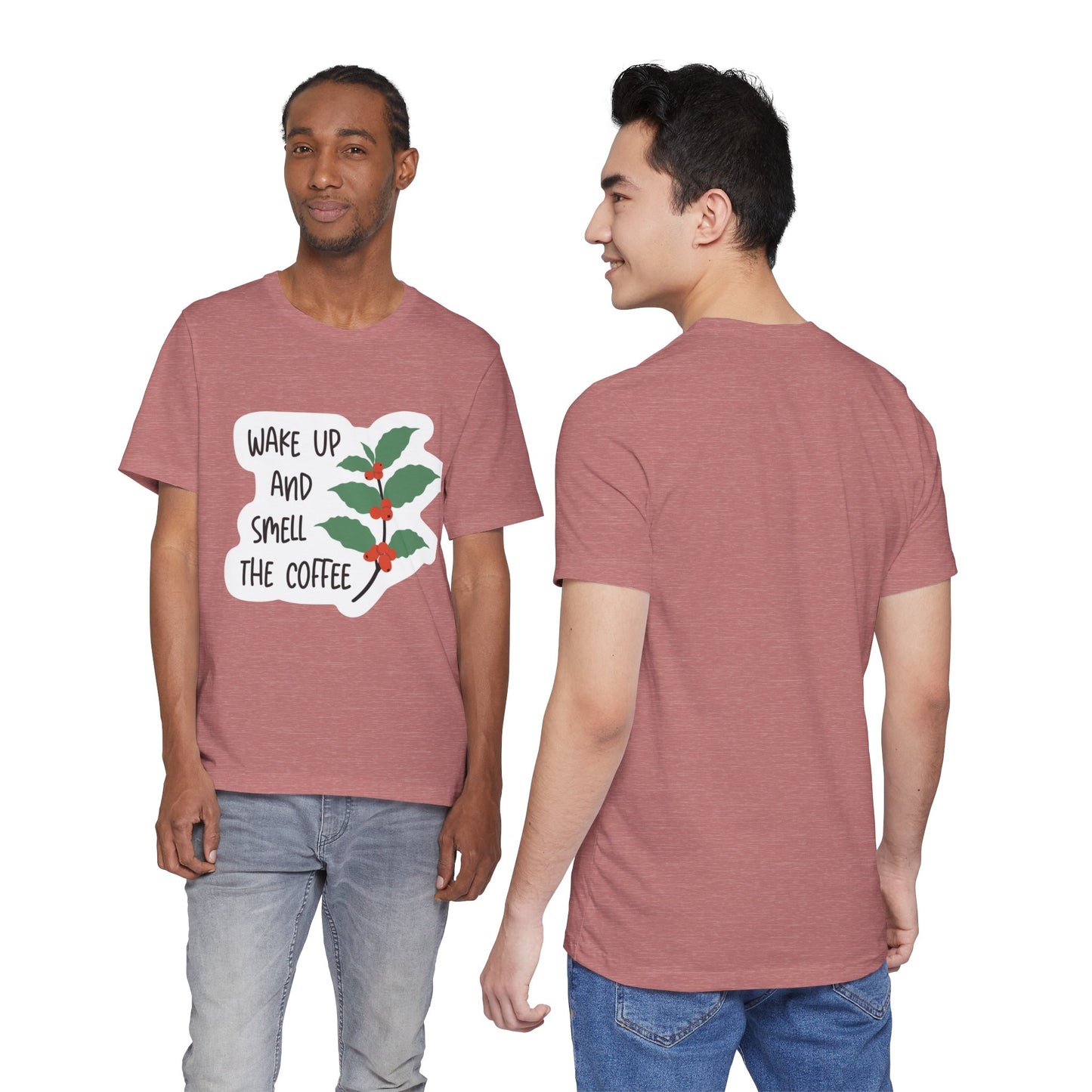 Wake Up and Smell the Coffee Tee  Coffee Plant Graphic T-Shirt