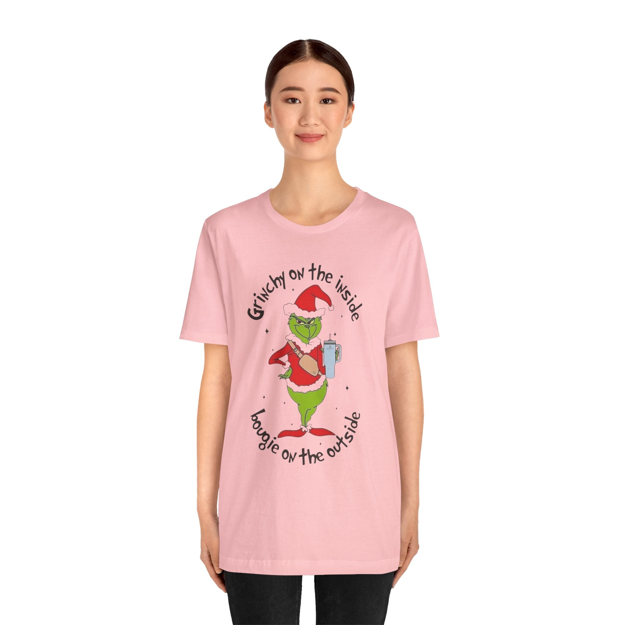 Grinch-Inspired Holiday Tee: 'Grinchy on the Inside, Boogie on the Outside'