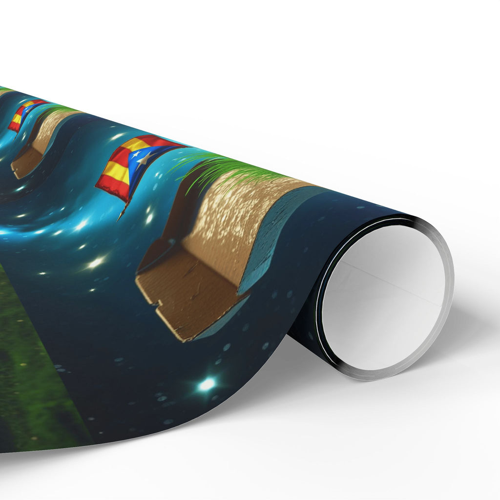 Puerto Rico Wrapping Paper – Cultural Gift Wrap | Boricua Heritage Design | Holiday & Celebration Gift Packaging