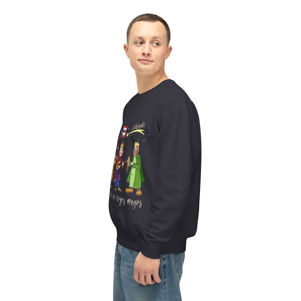 Three Kings Sweatshirt  'Feliz Día De Los Reyes Magos' Holiday Crewneck Christmas T-shirts and sweaters