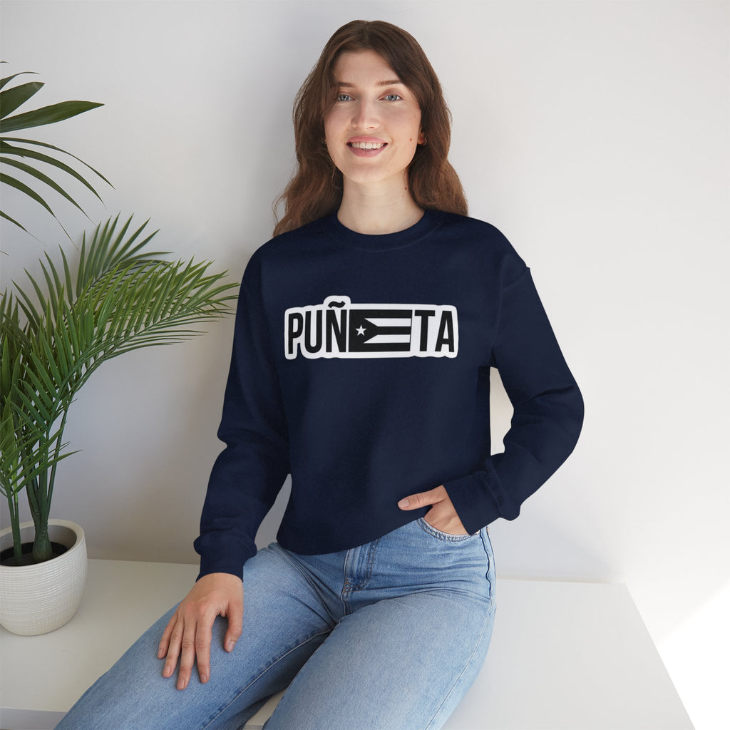 Puñeta Sweatshirt  Puerto Rican Flag Graphic Crewneck