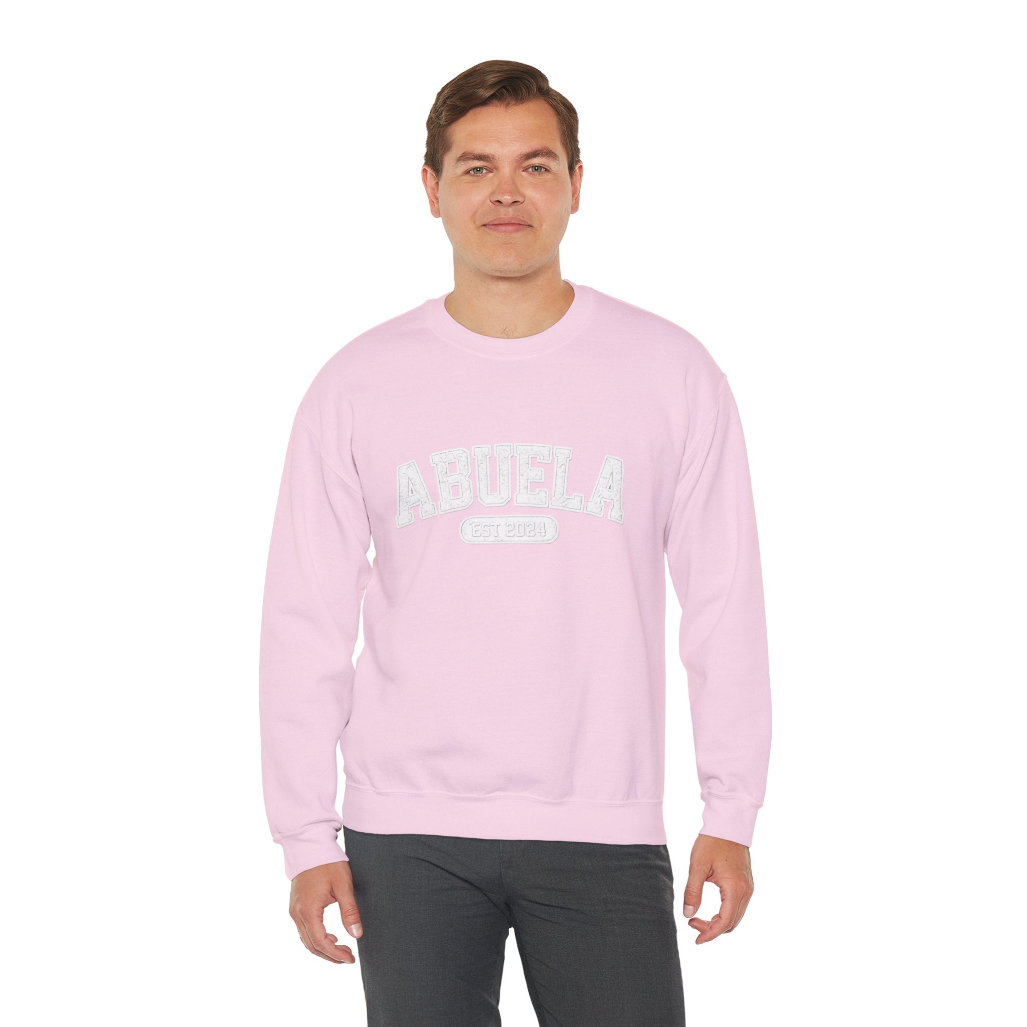 Abuela Varsity Crewneck Sweatshirt Cozy Grandma Gift Minimal Everyday Family Love Apparel